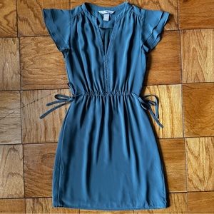 H&M Flutter-sleeve Tie-waist Dress